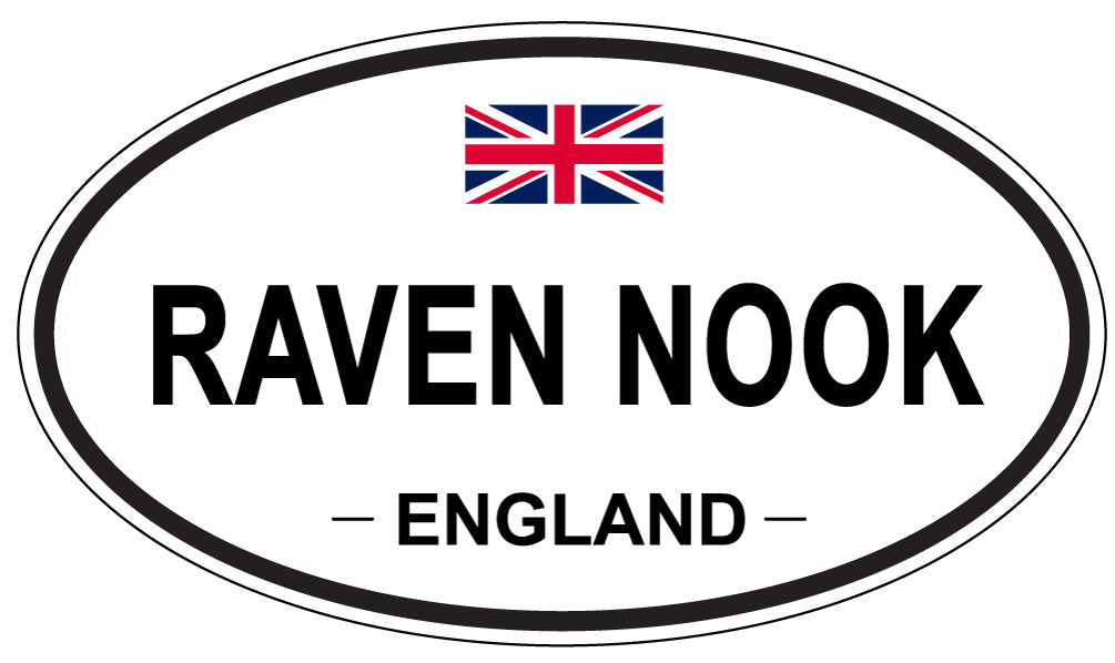 RAVEN NOOK, England - Oval Magnet