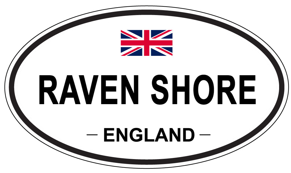RAVEN SHORE, England - Oval Magnet