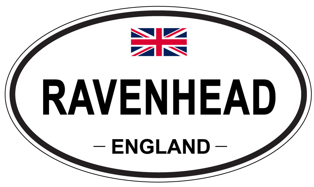 RAVENHEAD, England - Oval Magnet