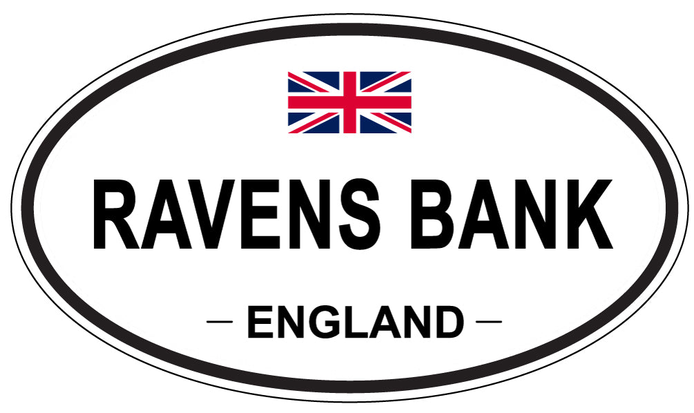 RAVENS BANK, England - Oval Magnet