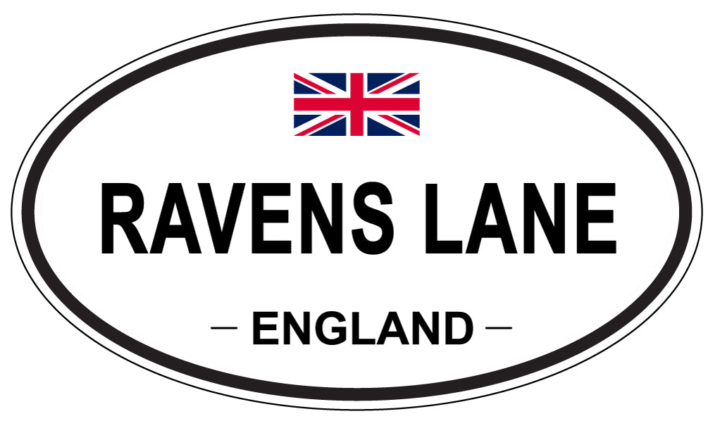 RAVENS LANE, England - Oval Magnet