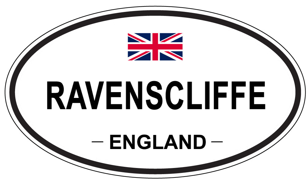 RAVENSCLIFFE, ENGLAND - Oval Sticker