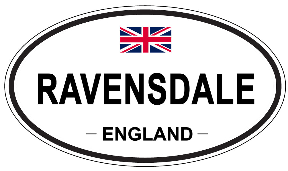 RAVENSDALE, England - Oval Magnet