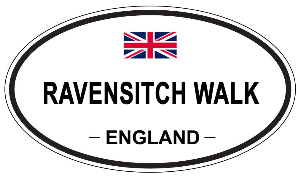 RAVENSITCH WALK, England - Oval Magnet