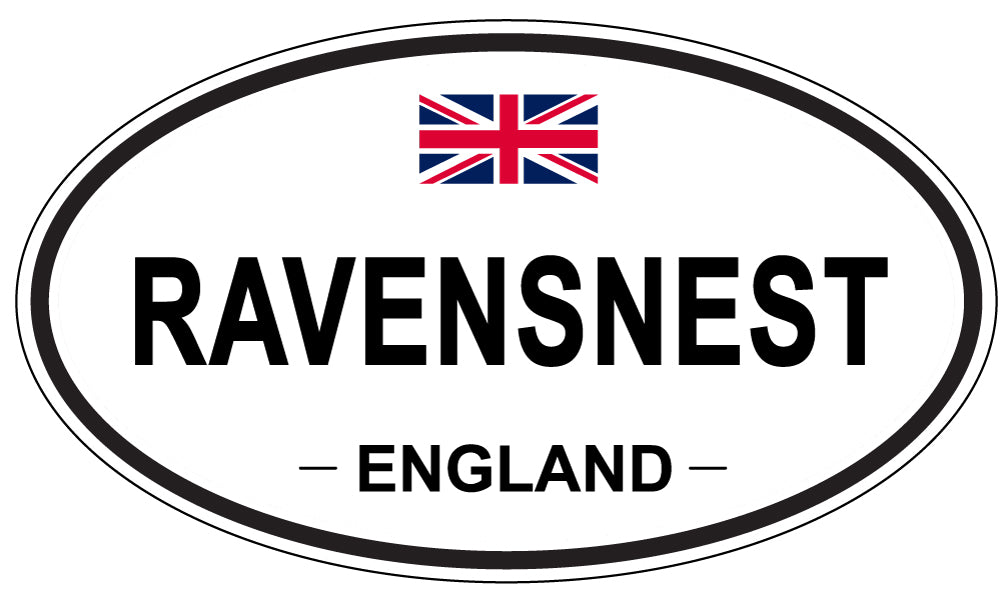 RAVENSNEST, England - Oval Magnet