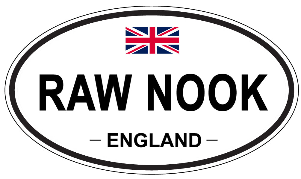 RAW NOOK, England - Oval Magnet