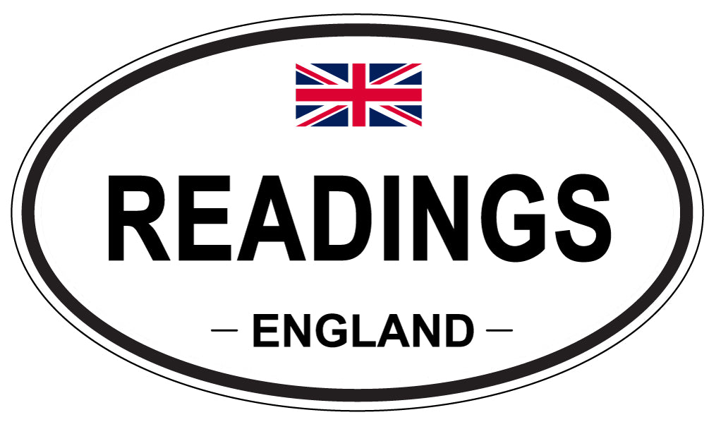 READINGS, England - Oval Magnet
