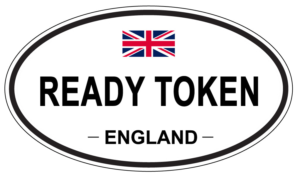 READY TOKEN, England - Oval Magnet