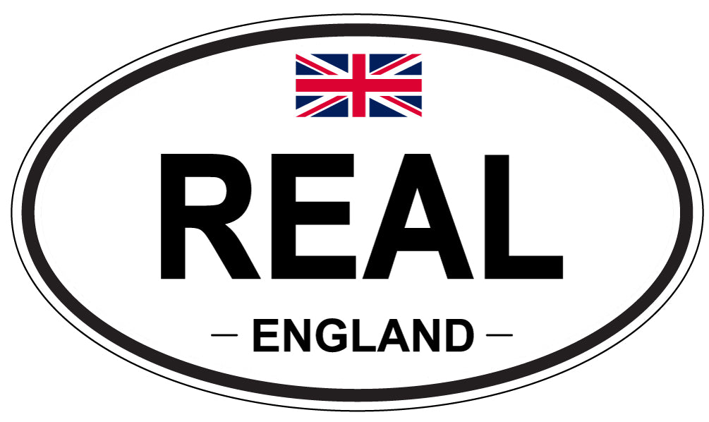 REAL, England - Oval Magnet