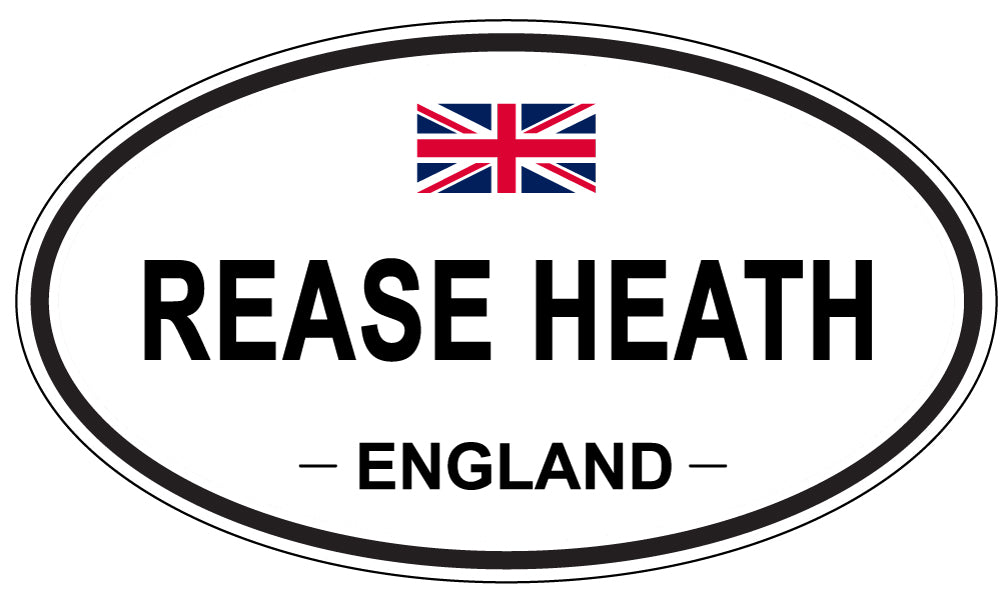 REASE HEATH, ENGLAND - Oval Sticker