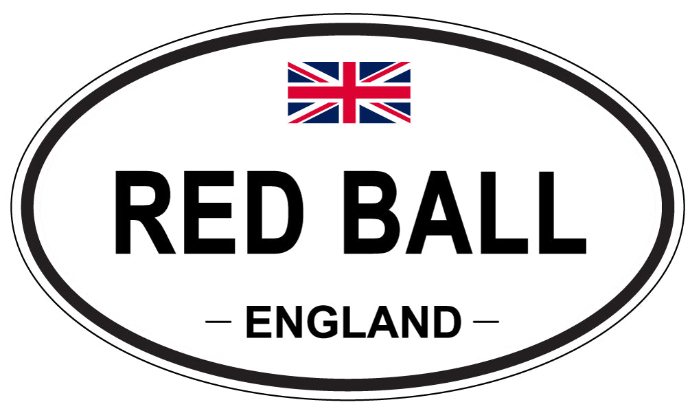 RED BALL, England - Oval Magnet