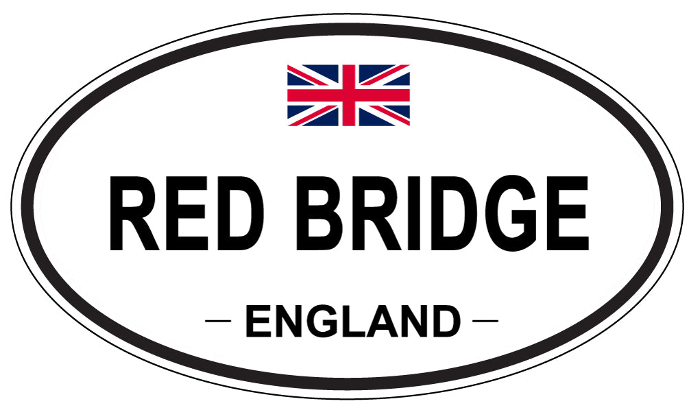 RED BRIDGE, England - Oval Magnet