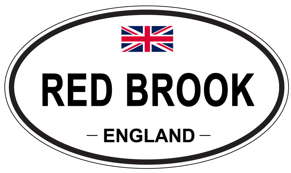 RED BROOK, England - Oval Magnet
