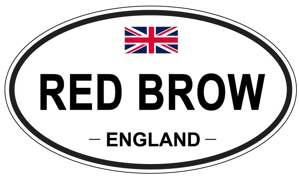 RED BROW, England - Oval Magnet