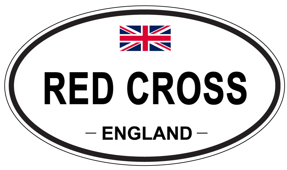RED CROSS, England - Oval Magnet