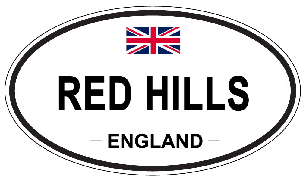 RED HILLS, England - Oval Magnet
