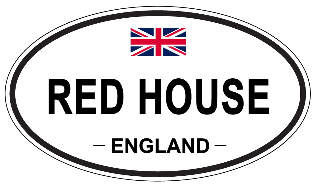 RED HOUSE, England - Oval Magnet