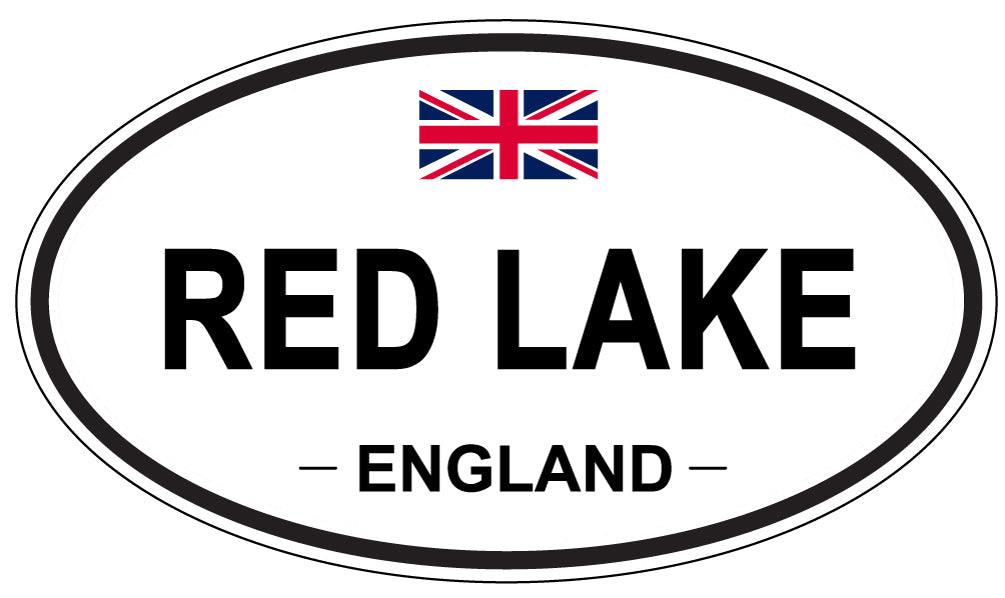 RED LAKE, England - Oval Magnet
