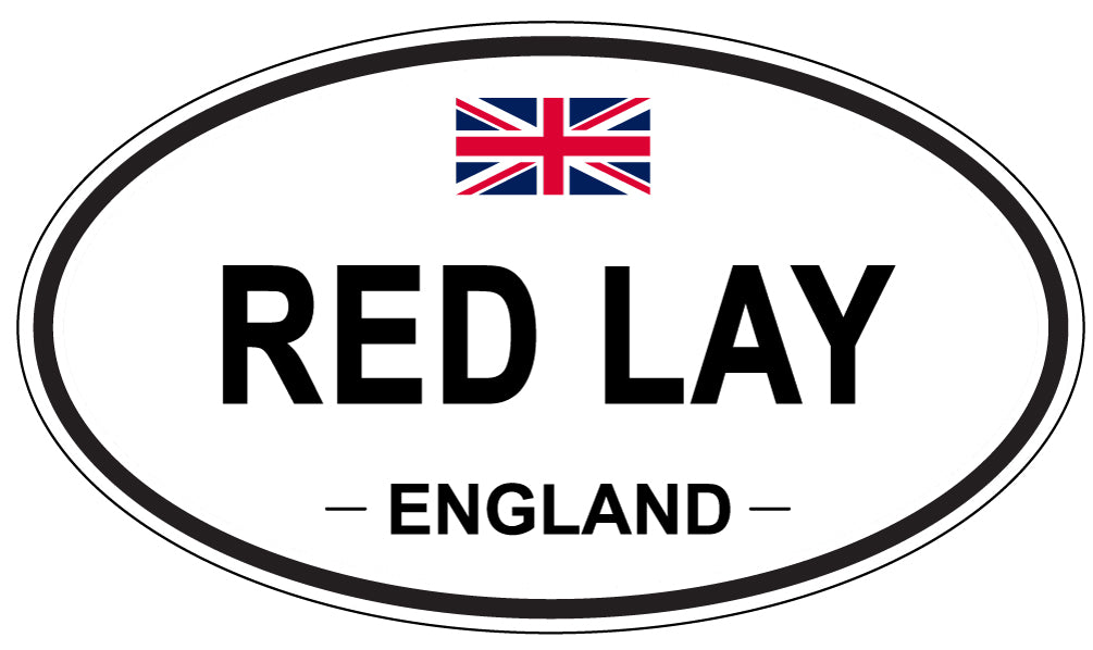 RED LAY, England - Oval Magnet