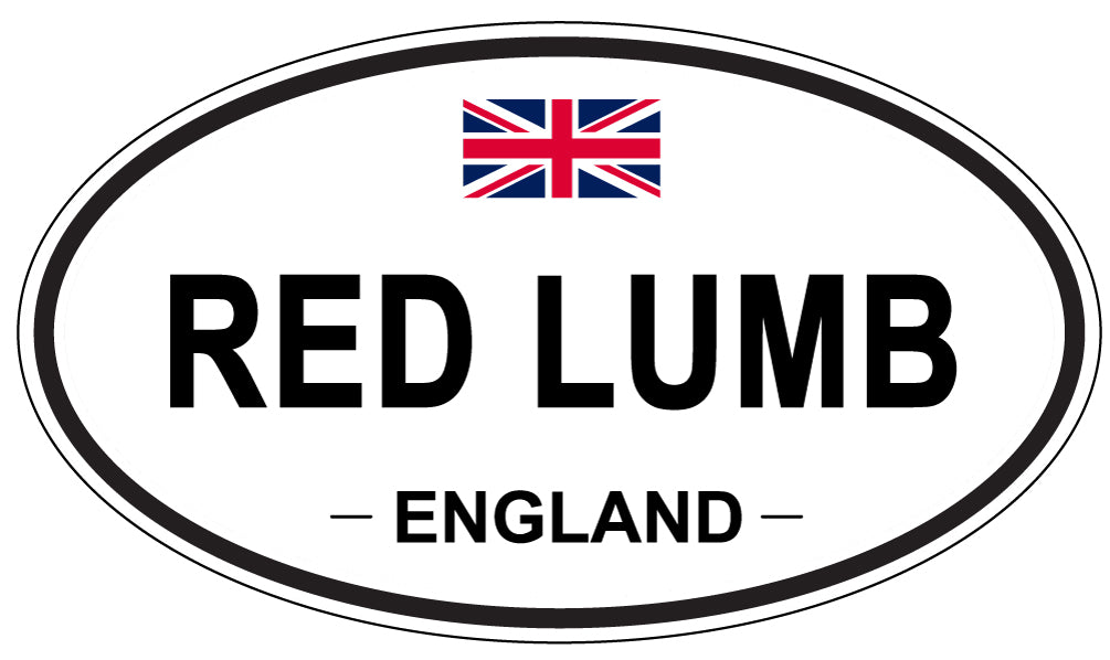 RED LUMB, ENGLAND - Oval Sticker