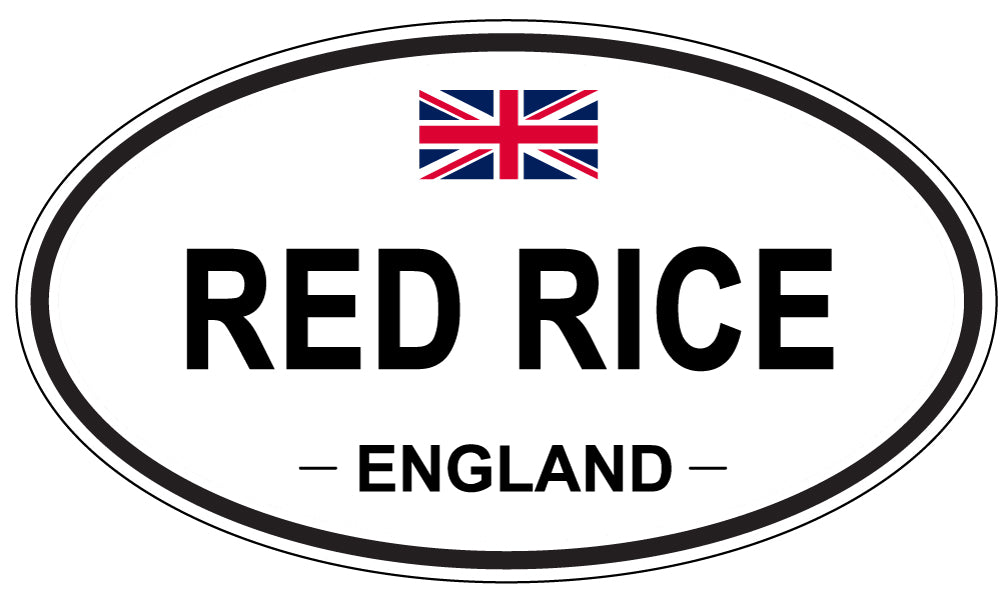 RED RICE, England - Oval Magnet