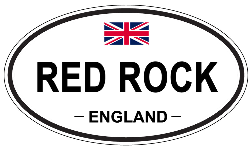 RED ROCK, England - Oval Magnet