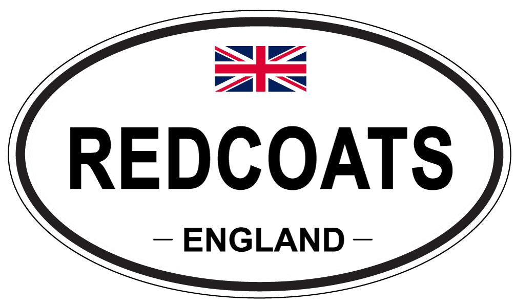 REDCOATS, England - Oval Magnet