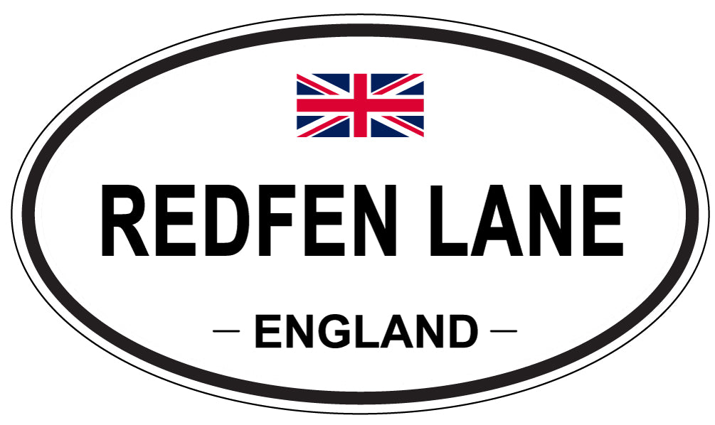 REDFEN LANE, England - Oval Magnet