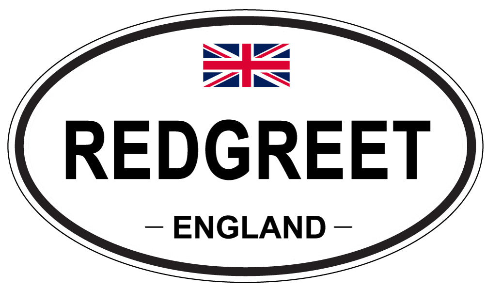REDGREET, England - Oval Magnet