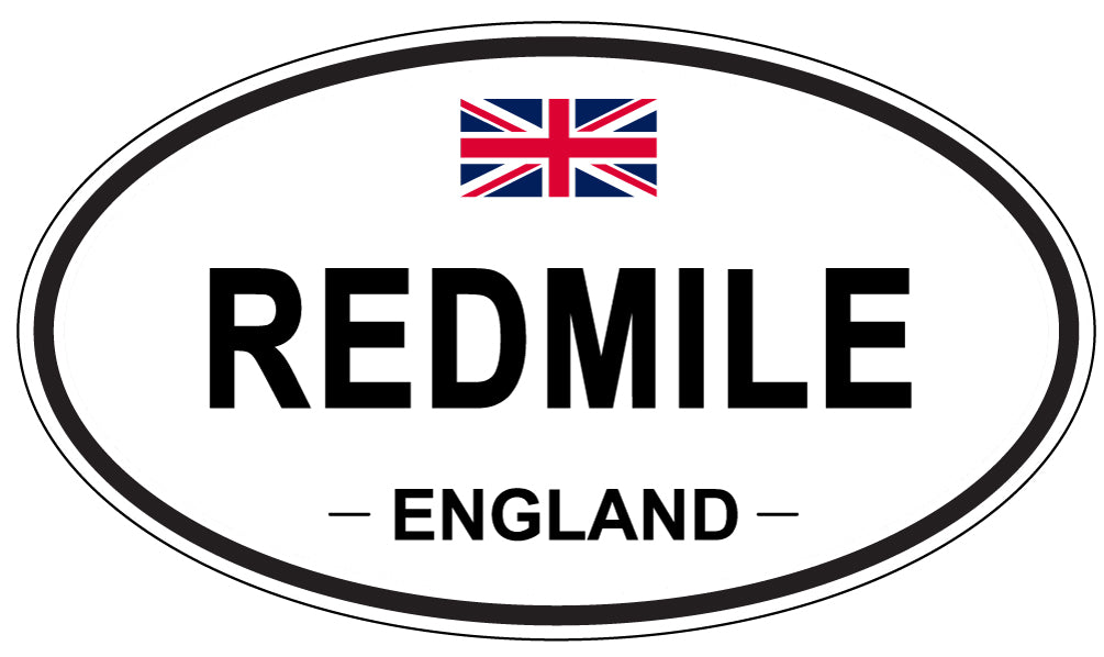 REDMILE, England - Oval Magnet