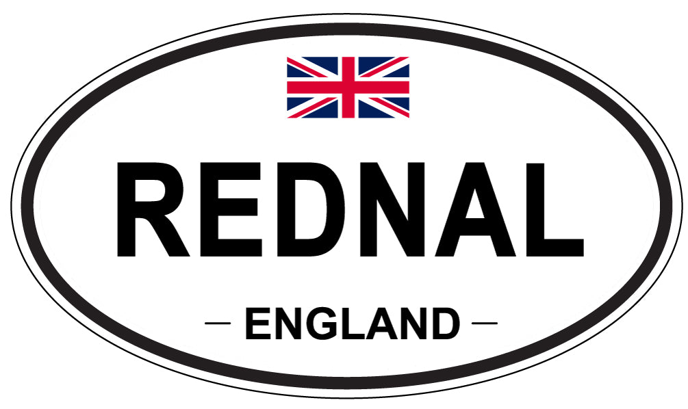REDNAL, England - Oval Magnet