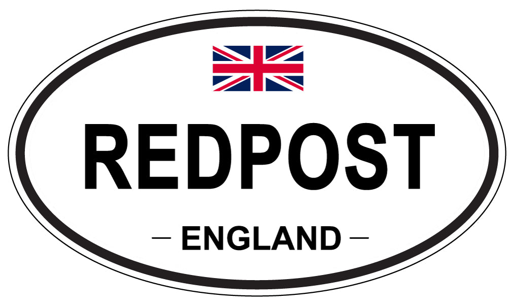 REDPOST, England - Oval Magnet