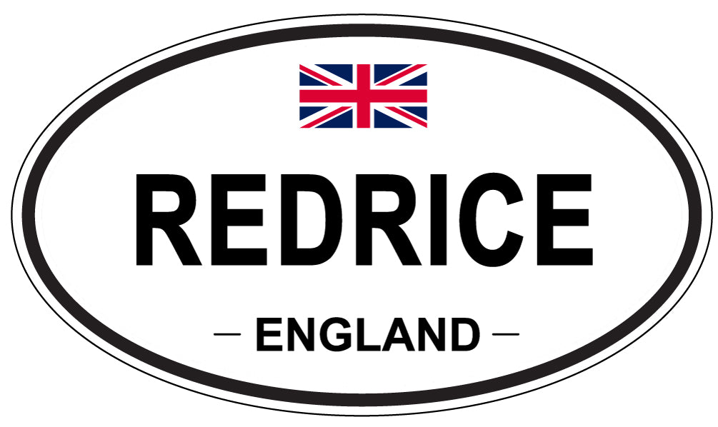 REDRICE, ENGLAND - Oval Sticker