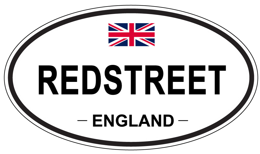 REDSTREET, ENGLAND - Oval Sticker