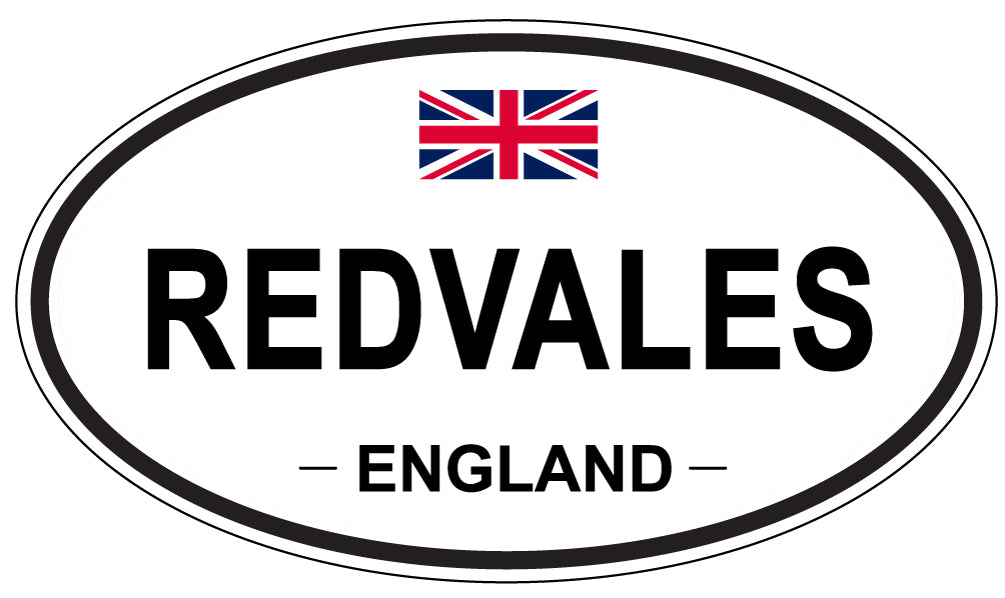 REDVALES, England - Oval Magnet
