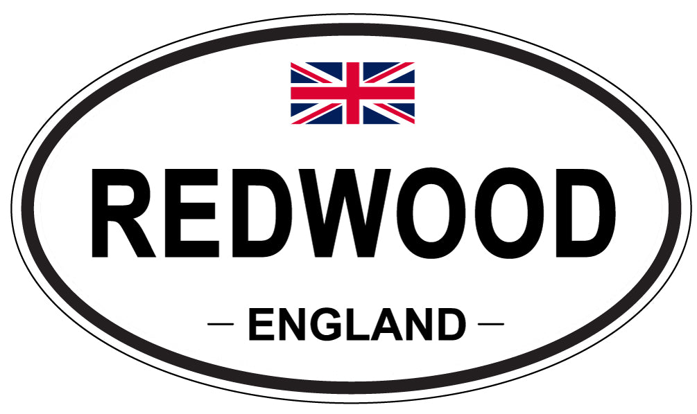 REDWOOD, England - Oval Magnet