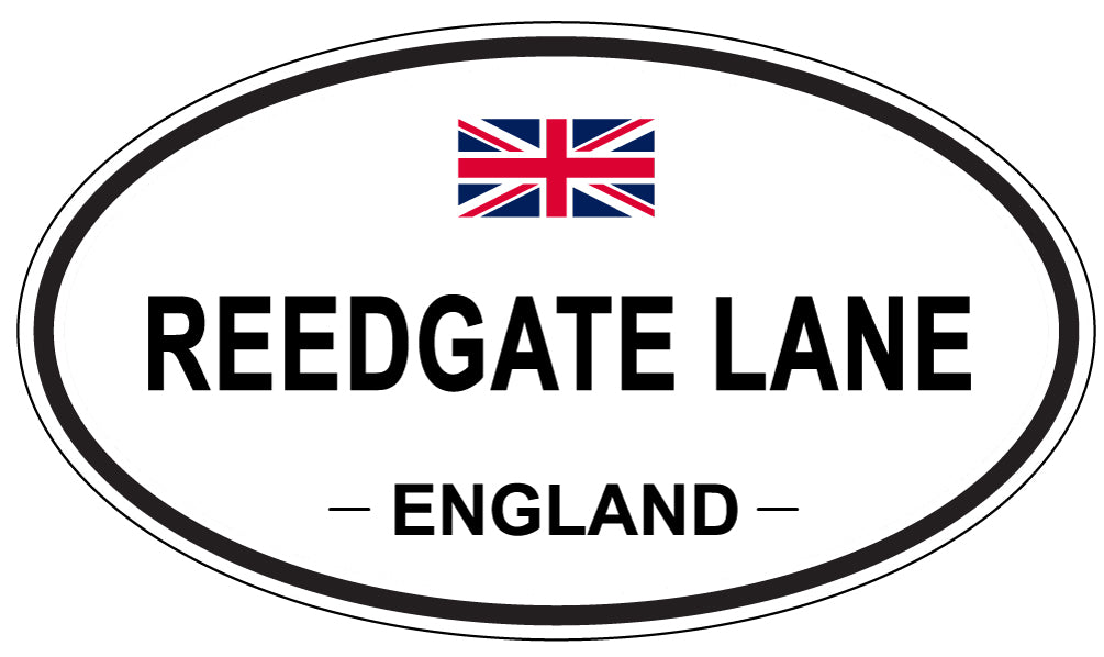 REEDGATE LANE, England - Oval Magnet
