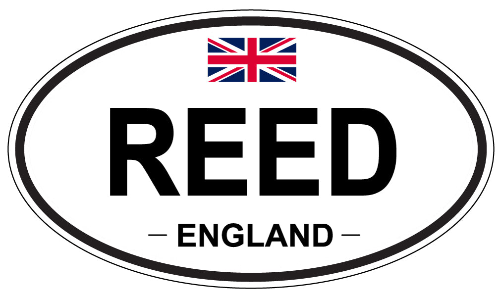 REED, England - Oval Magnet