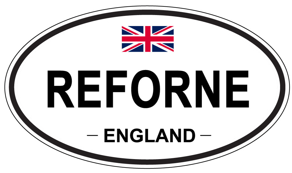 REFORNE, England - Oval Magnet