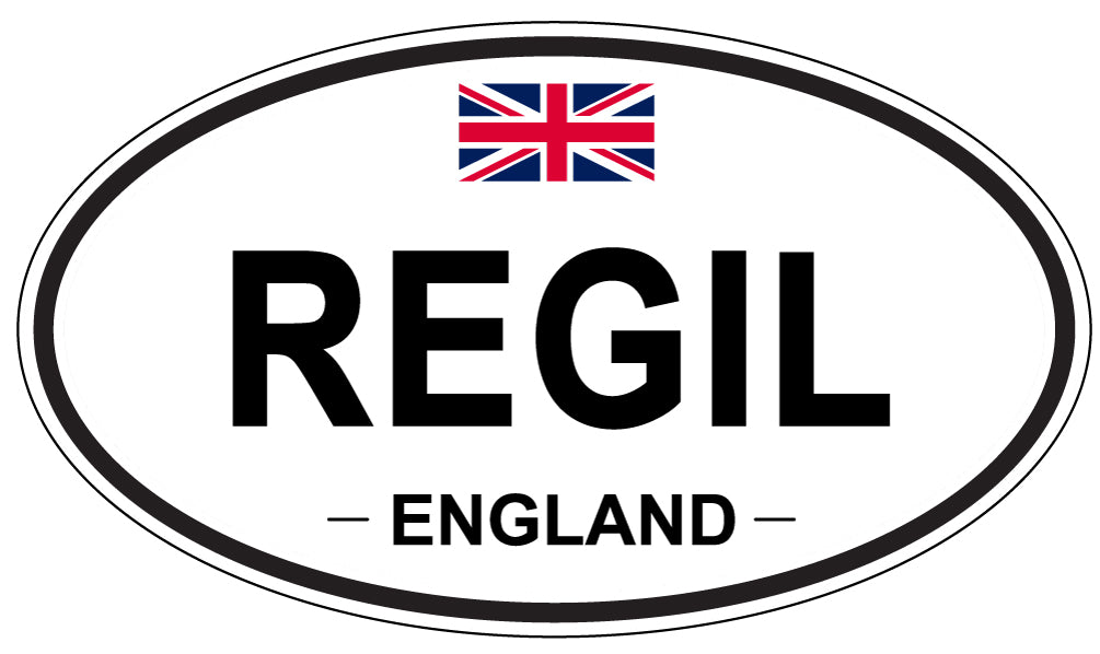 REGIL, England - Oval Magnet