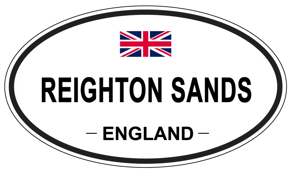 REIGHTON SANDS, England - Oval Magnet