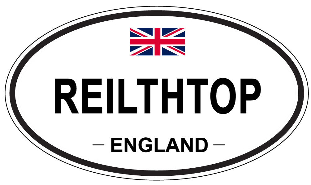 REILTHTOP, ENGLAND - Oval Sticker