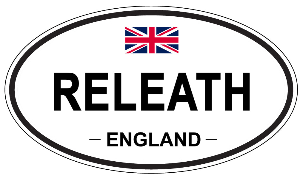 RELEATH, England - Oval Magnet