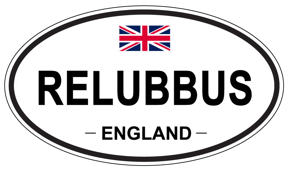 RELUBBUS, England - Oval Magnet
