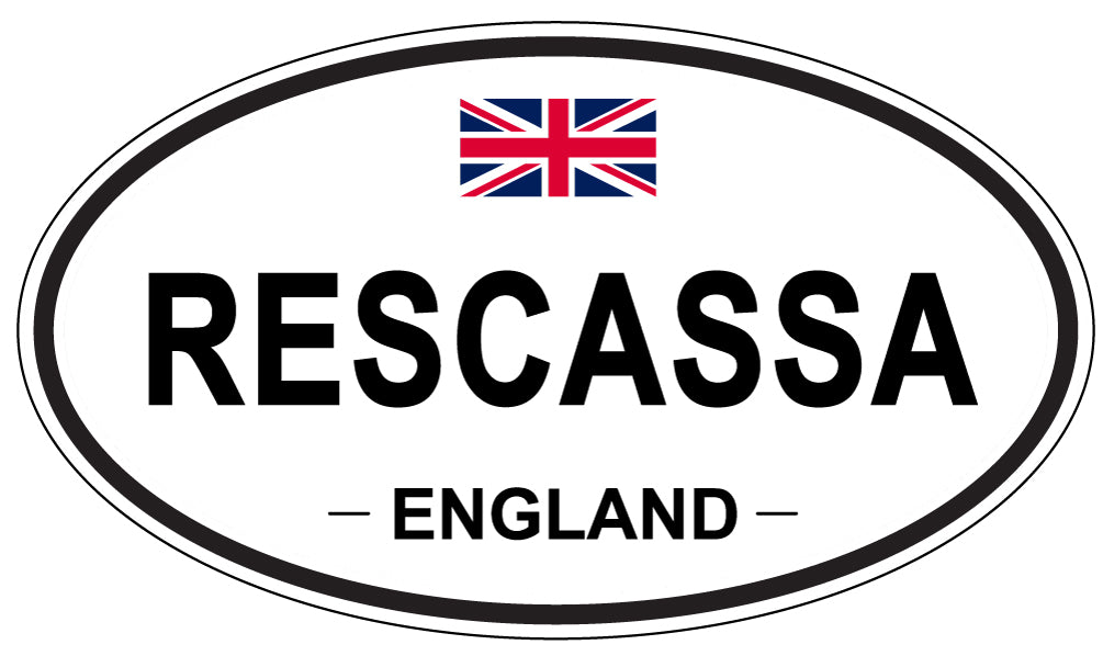 RESCASSA, England - Oval Magnet