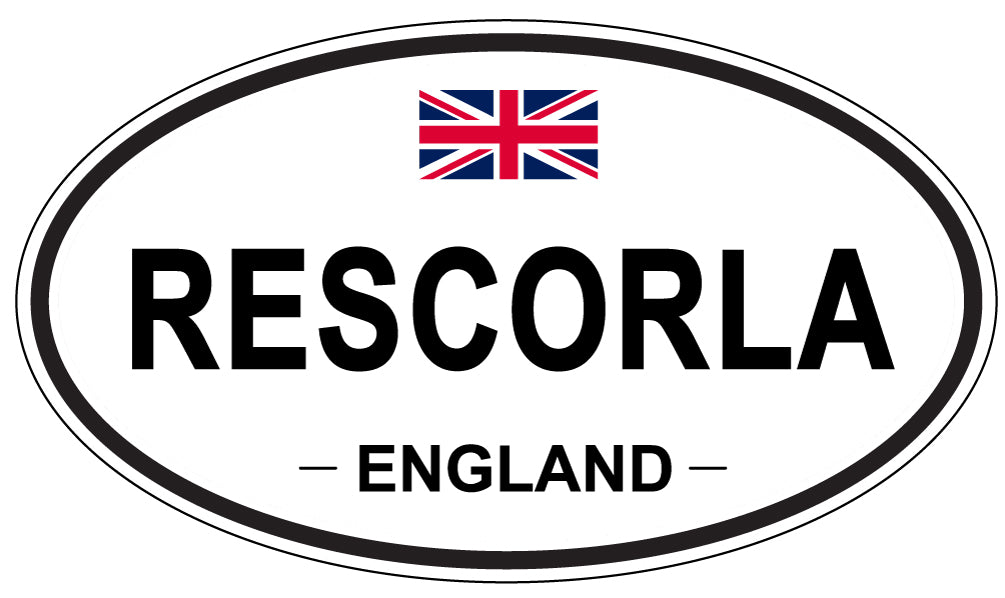 RESCORLA, England - Oval Magnet