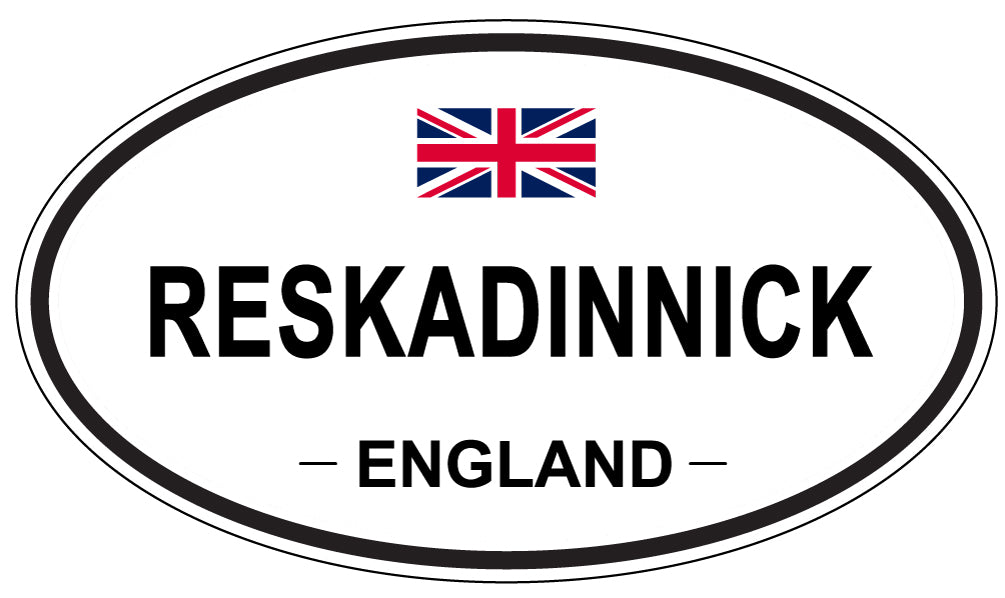 RESKADINNICK, England - Oval Magnet