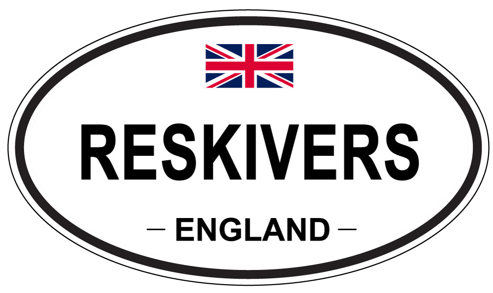 RESKIVERS, England - Oval Magnet