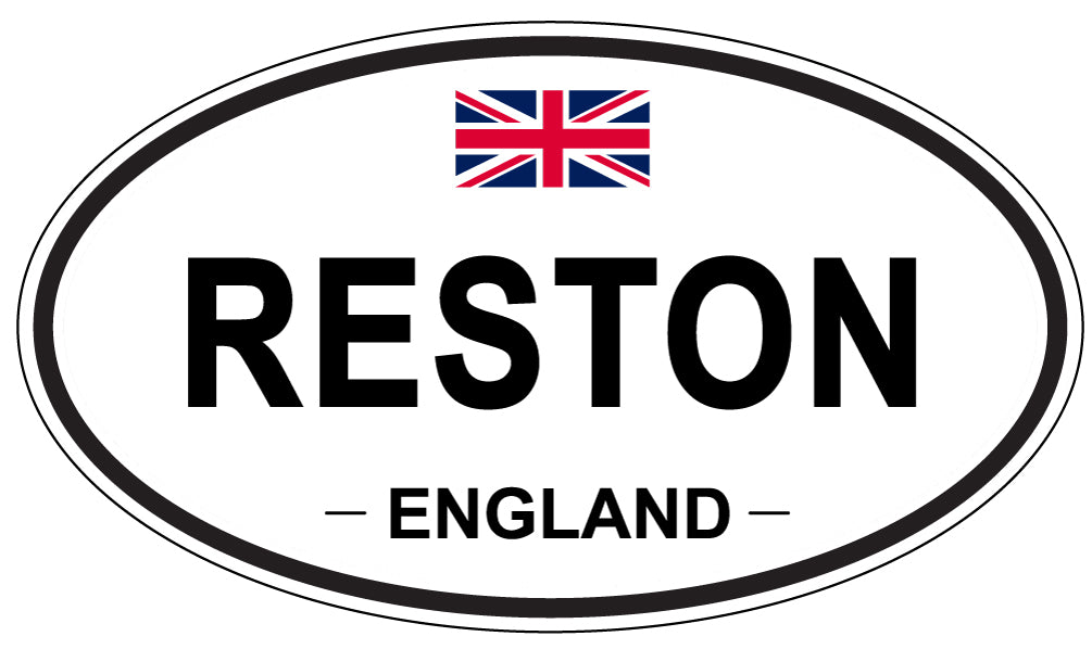 RESTON, England - Oval Magnet