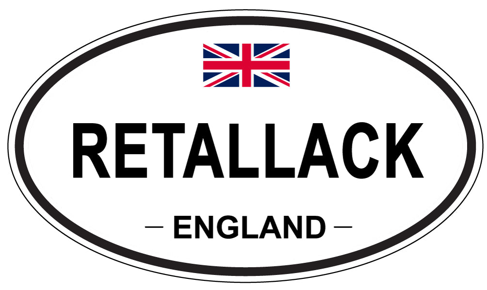 RETALLACK, England - Oval Magnet